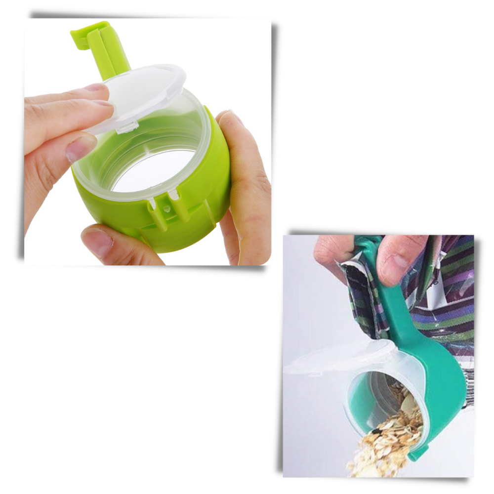 Clip för matpåse med lock (2-pack) - Ozerty