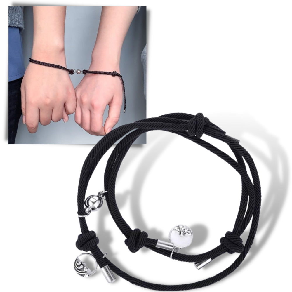 Set med 2 magnetiska armband för par - Ozerty