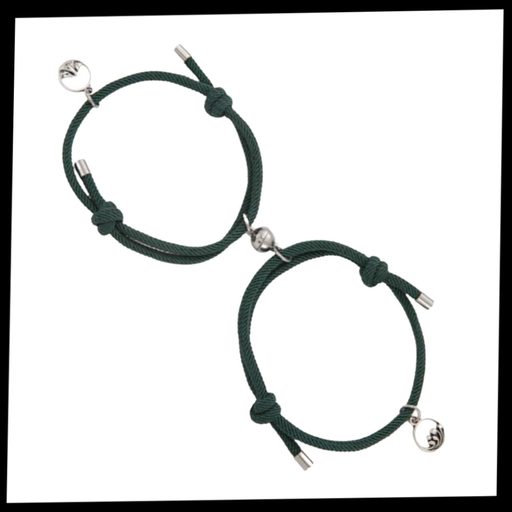 Set med 2 magnetiska armband för par - Ozerty