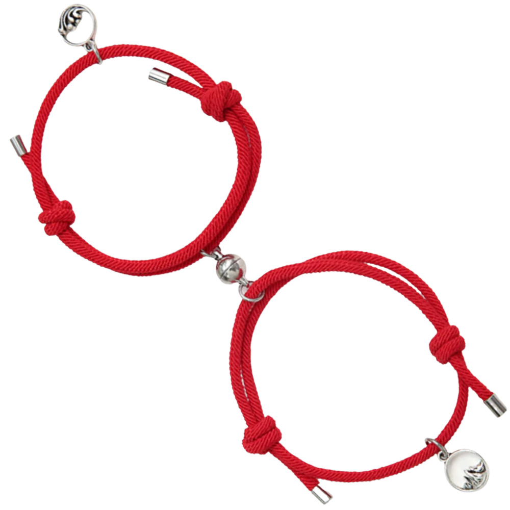 Set med 2 magnetiska armband för par - Ozerty
