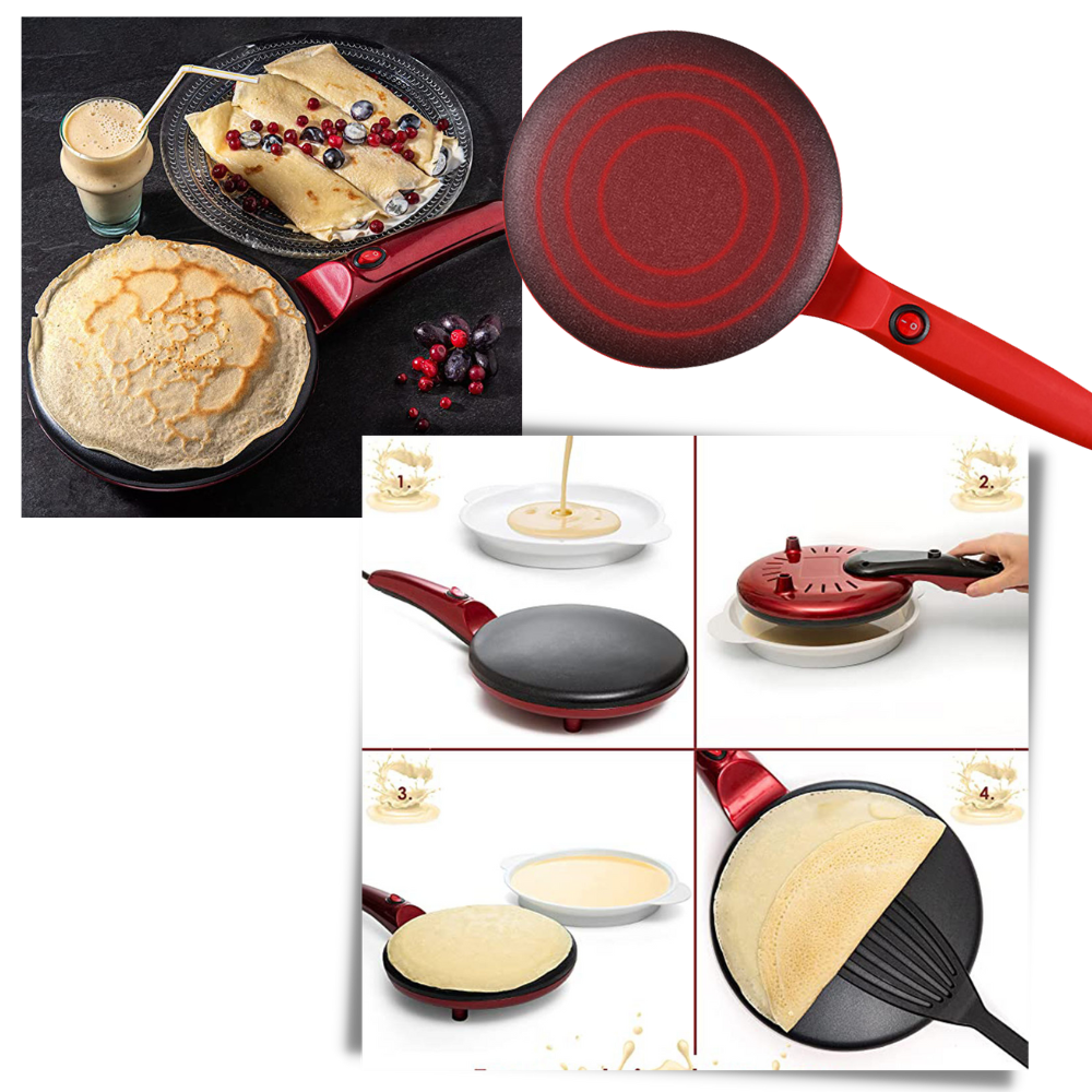 Non-stick elektrisk crepe maskin - Ozerty