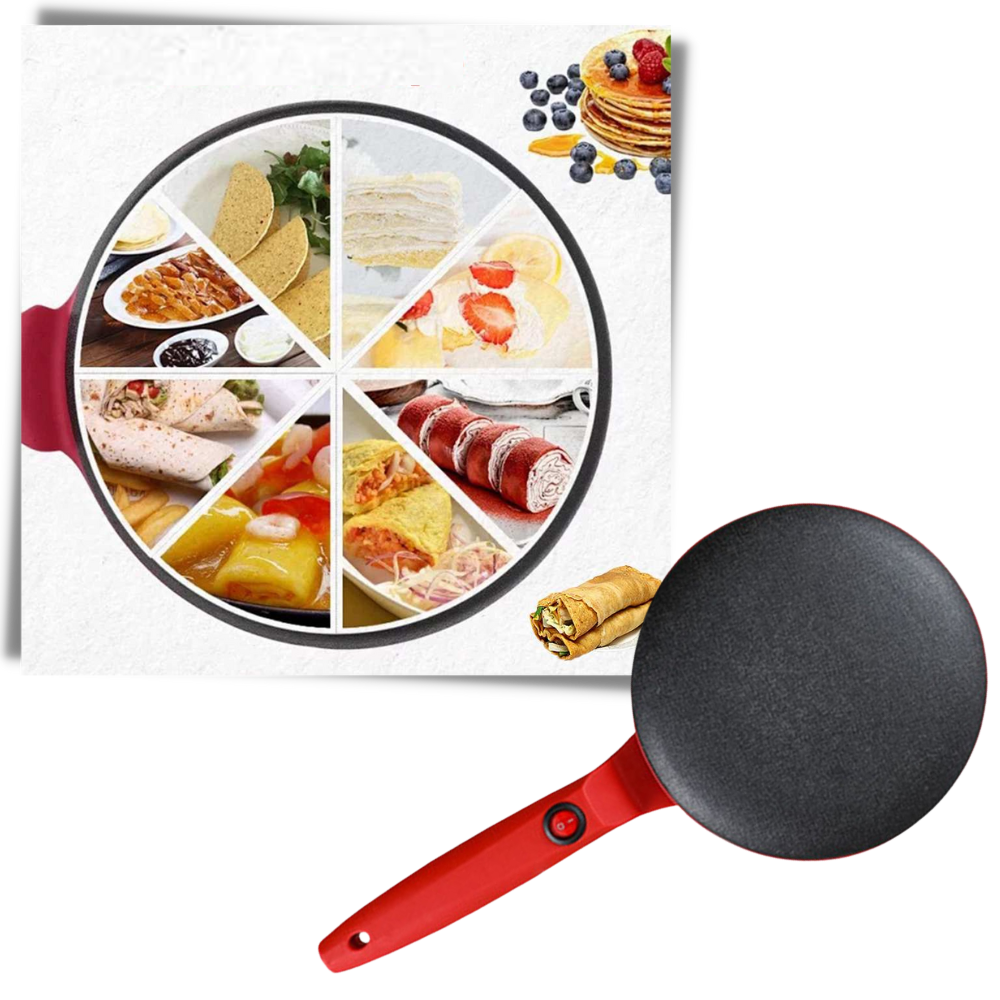 Non-stick elektrisk crepe maskin - Ozerty