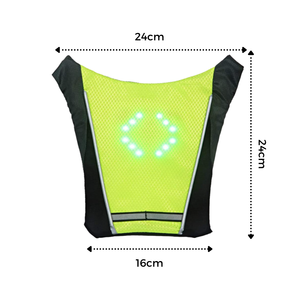 Reflekterande cykelväst med LED - Ozerty