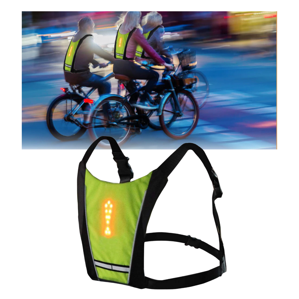 Reflekterande cykelväst med LED - Ozerty