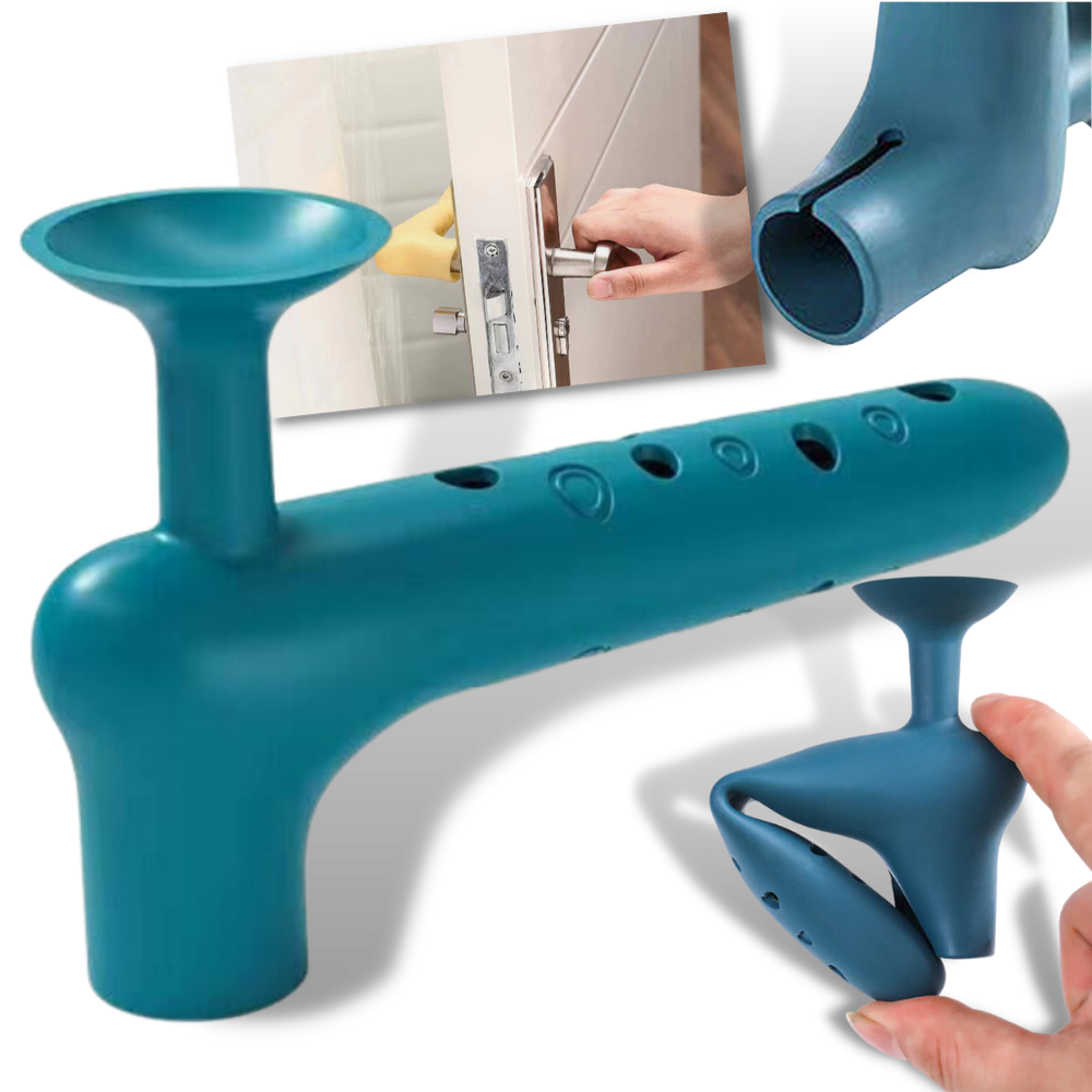 2-pack skyddande silikonskydd för dörrhandtag - Ozerty