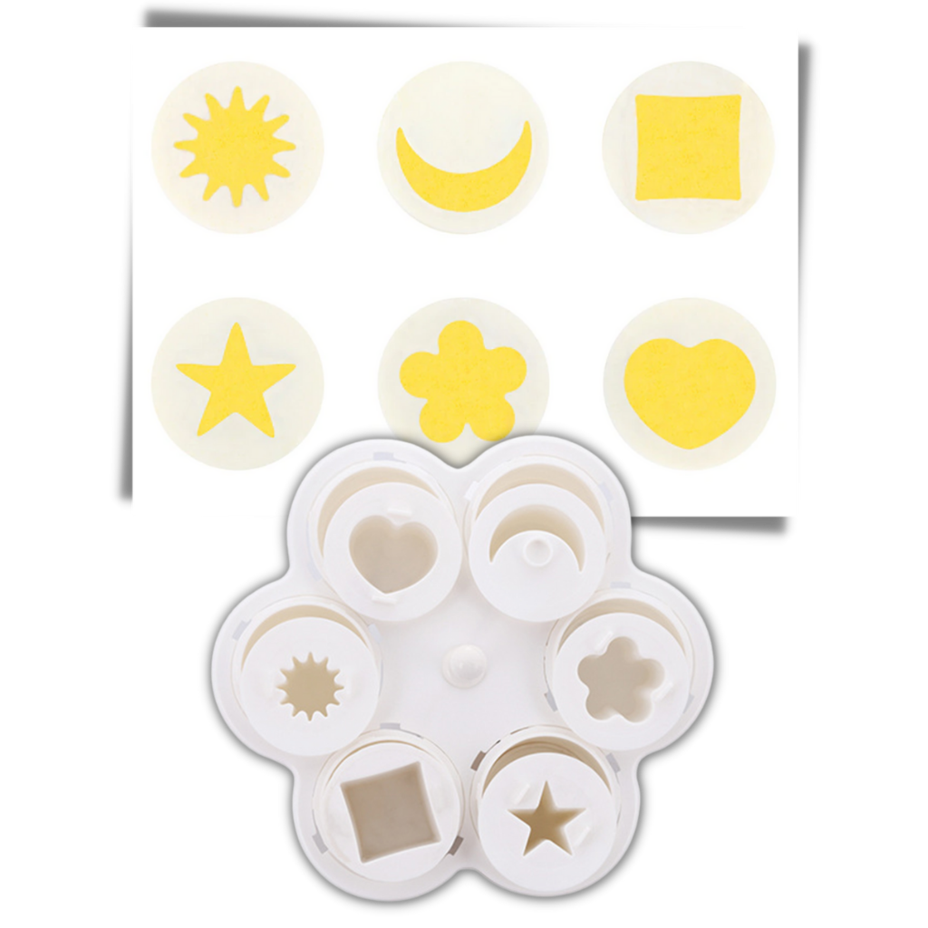 Paket med 6 äggkokare i form - Ozerty