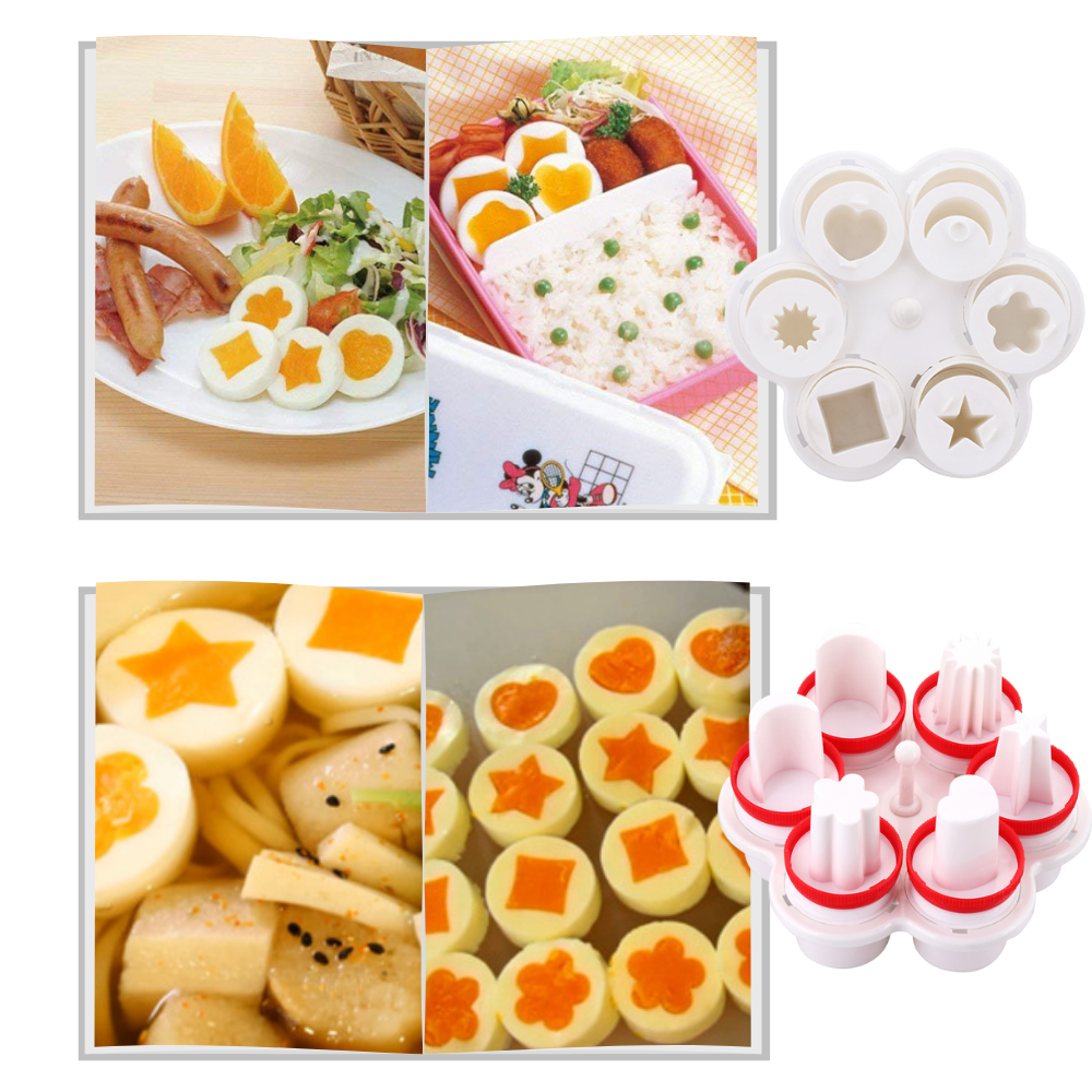 Paket med 6 äggkokare i form - Ozerty