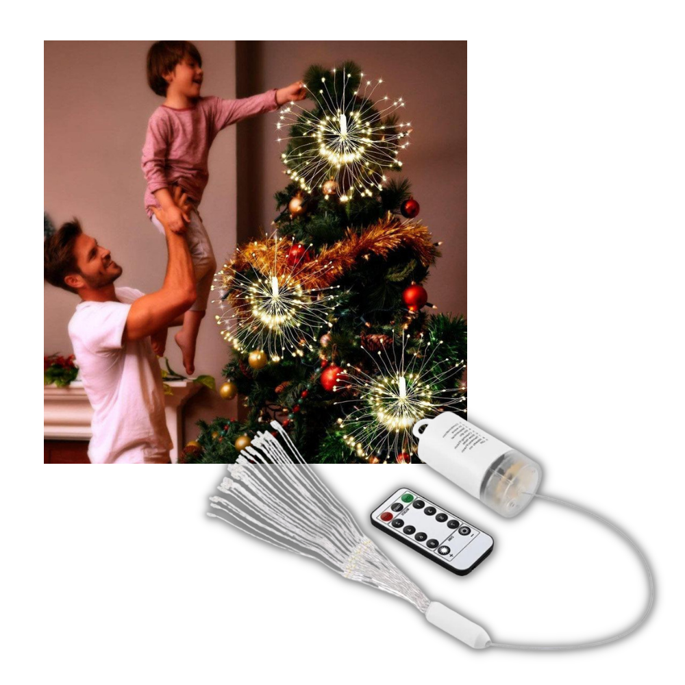 LED-garland av fyrverkerier - Ozerty