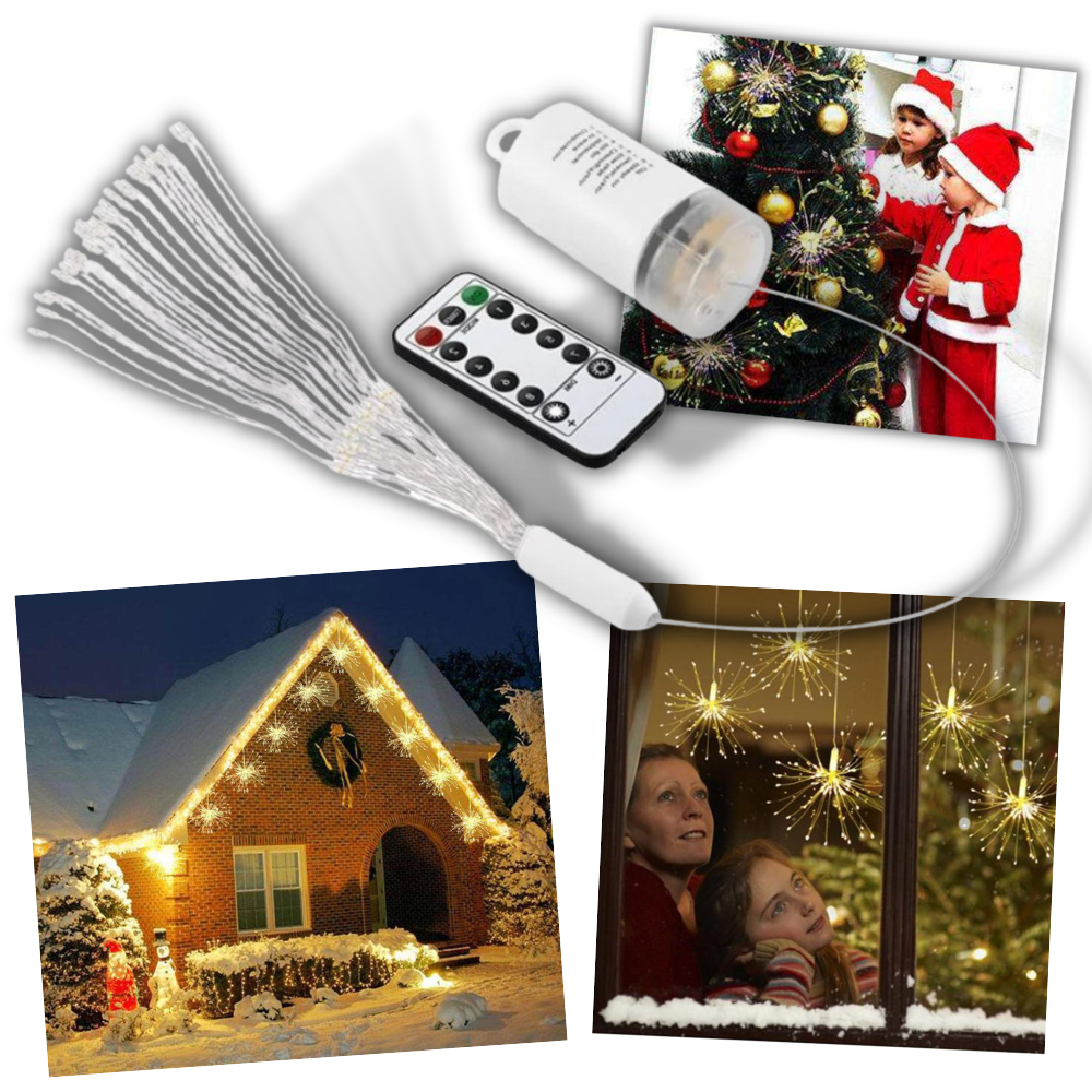 LED-garland av fyrverkerier - Ozerty