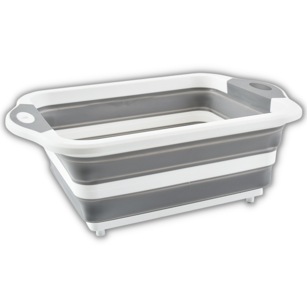 Hopfällbar skärbräda med korg - Ozerty