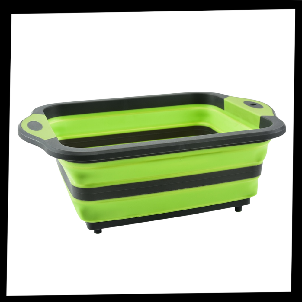 Hopfällbar skärbräda med korg - Ozerty