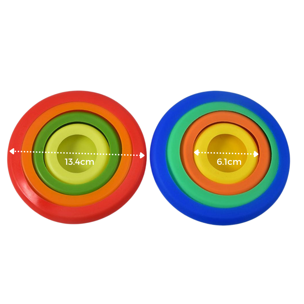 Paket med 4 lock av silikon - Ozerty