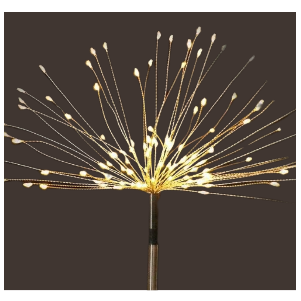 Electric fireworks for garden lighting