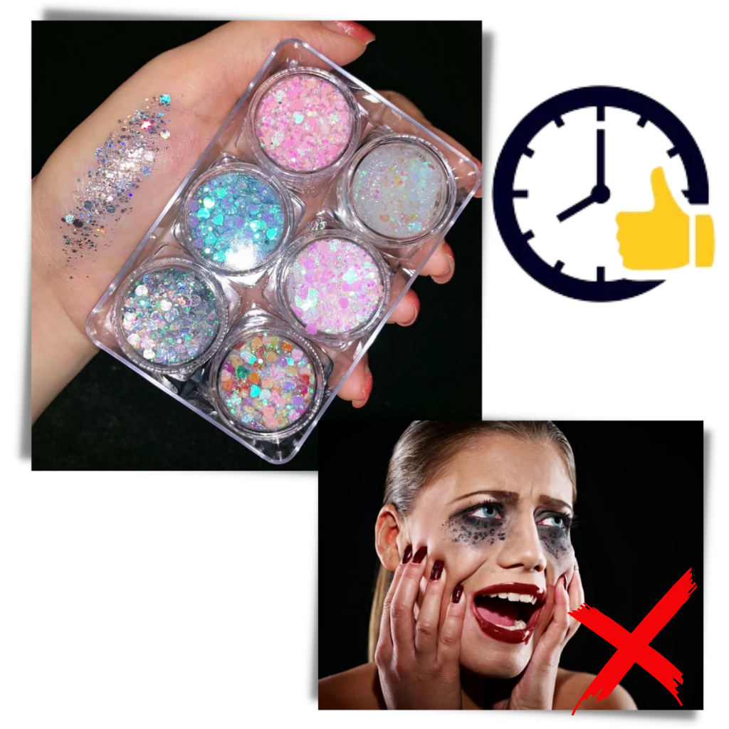 Set med glitter för ansikte och kropp - Ozerty