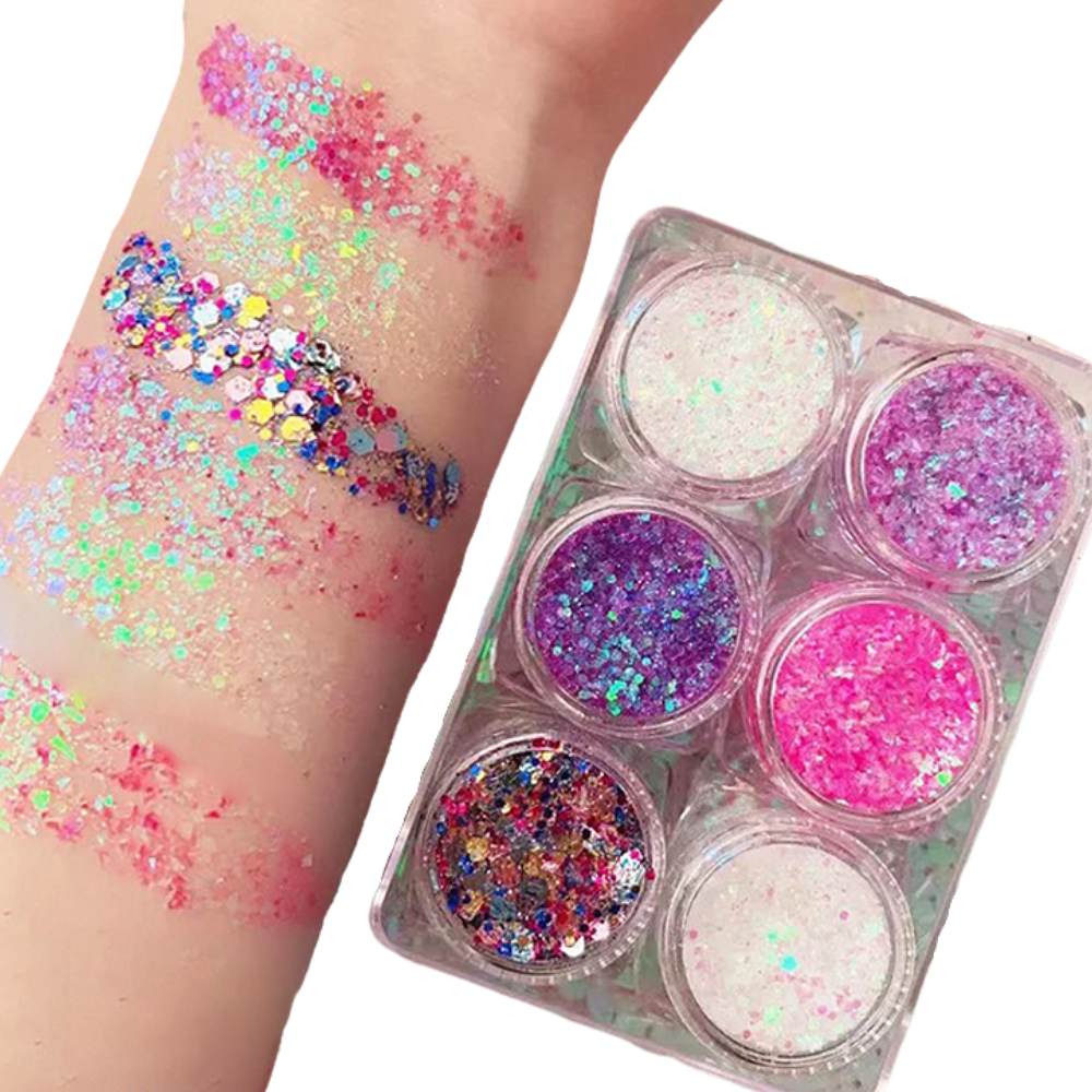Set med glitter för ansikte och kropp