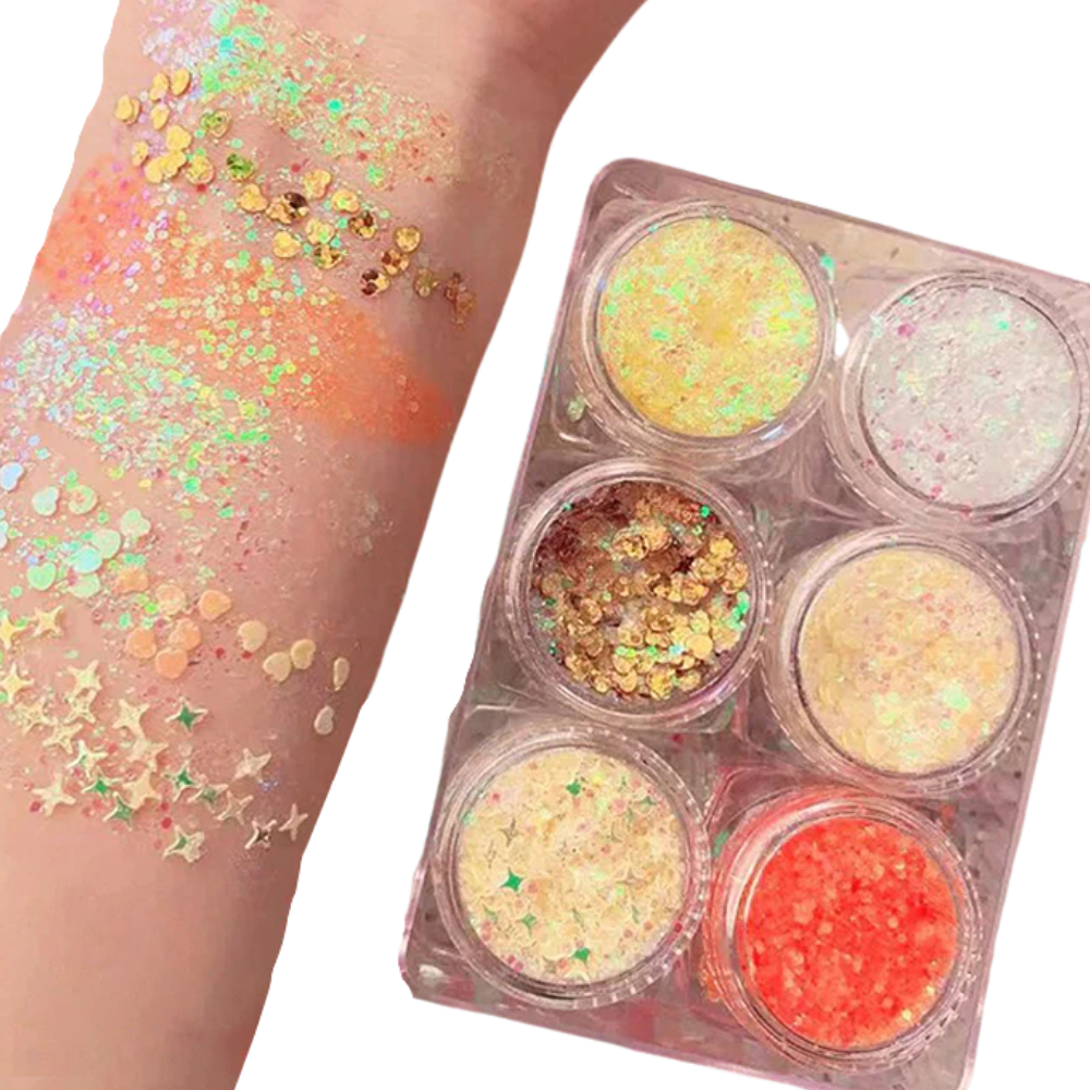 Set med glitter för ansikte och kropp
