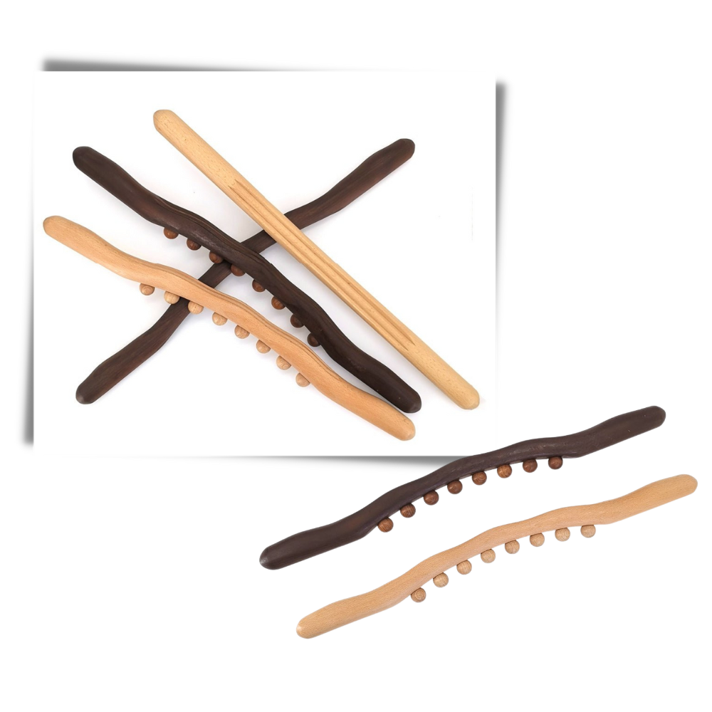 Muskelmassage i naturligt trä - Ozerty