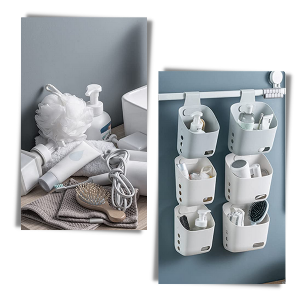 3-Pack hängande förvaringskorgar - Ozerty