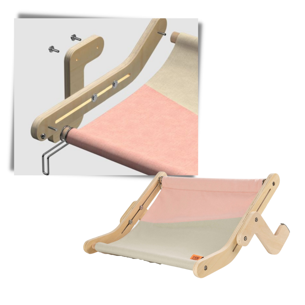 Fönsterstol i trä för katter - Ozerty