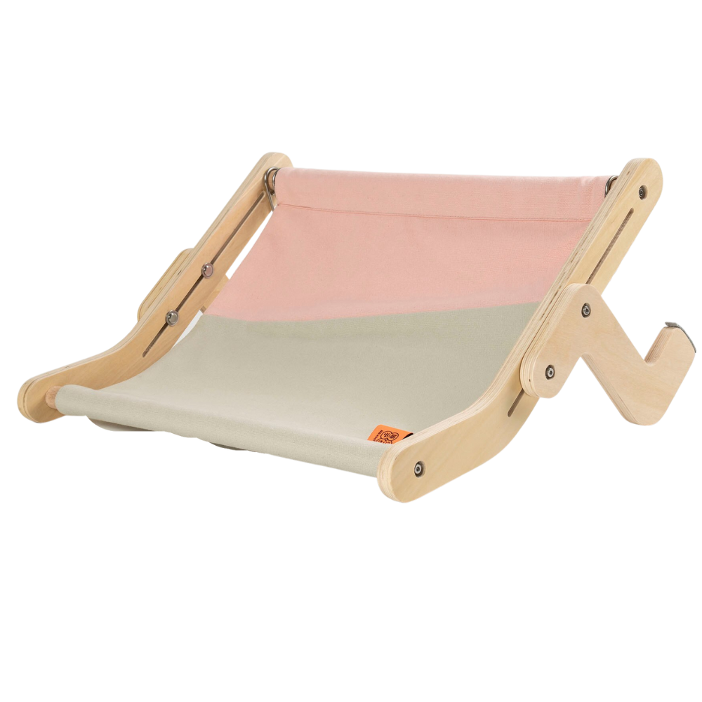Wooden window seat for cats