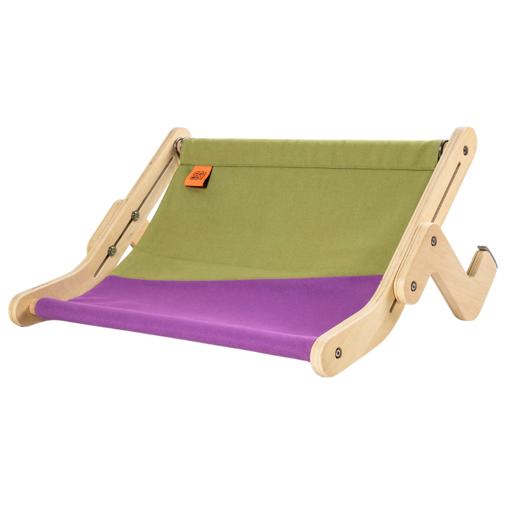 Wooden window seat for cats