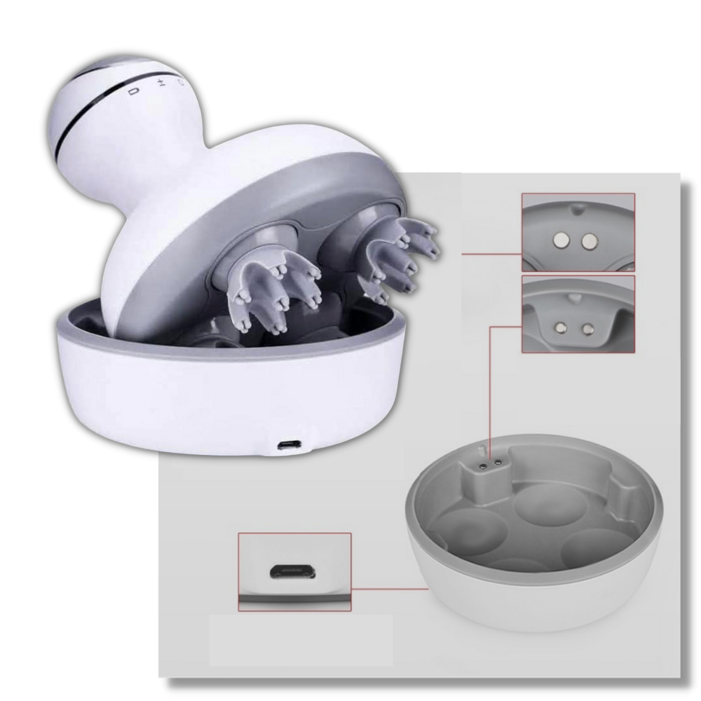 Trådlös masserare för hårbotten - Ozerty