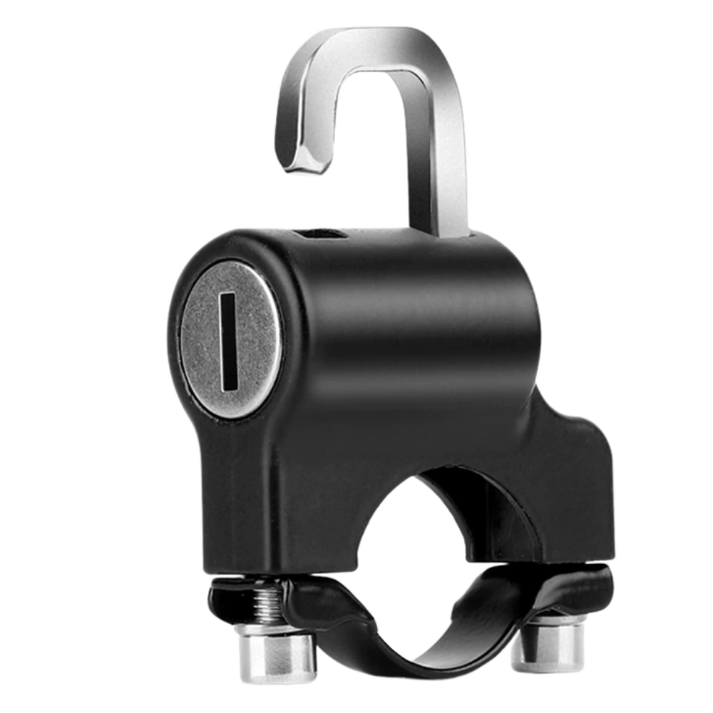 Protection lock for motorcycle helmet