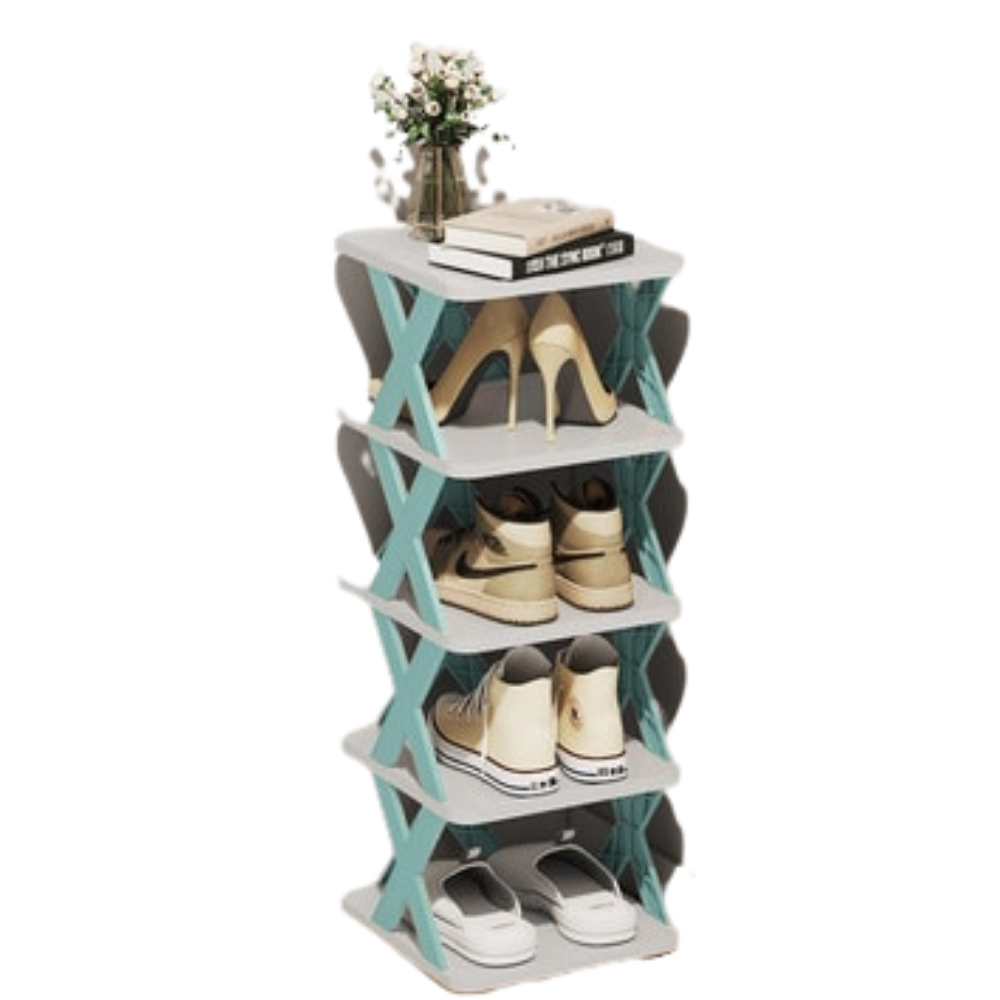 Shoe rack with several layers