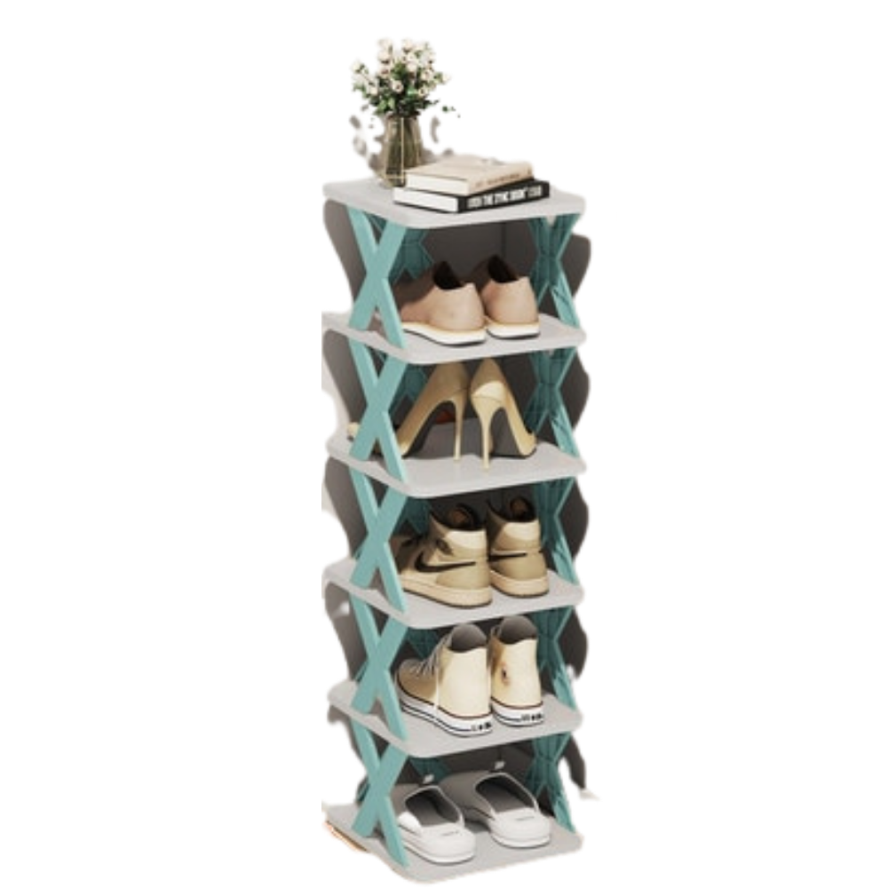 Shoe rack with several layers