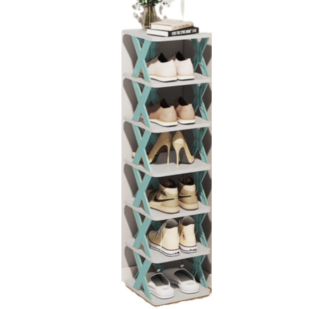 Shoe rack with several layers