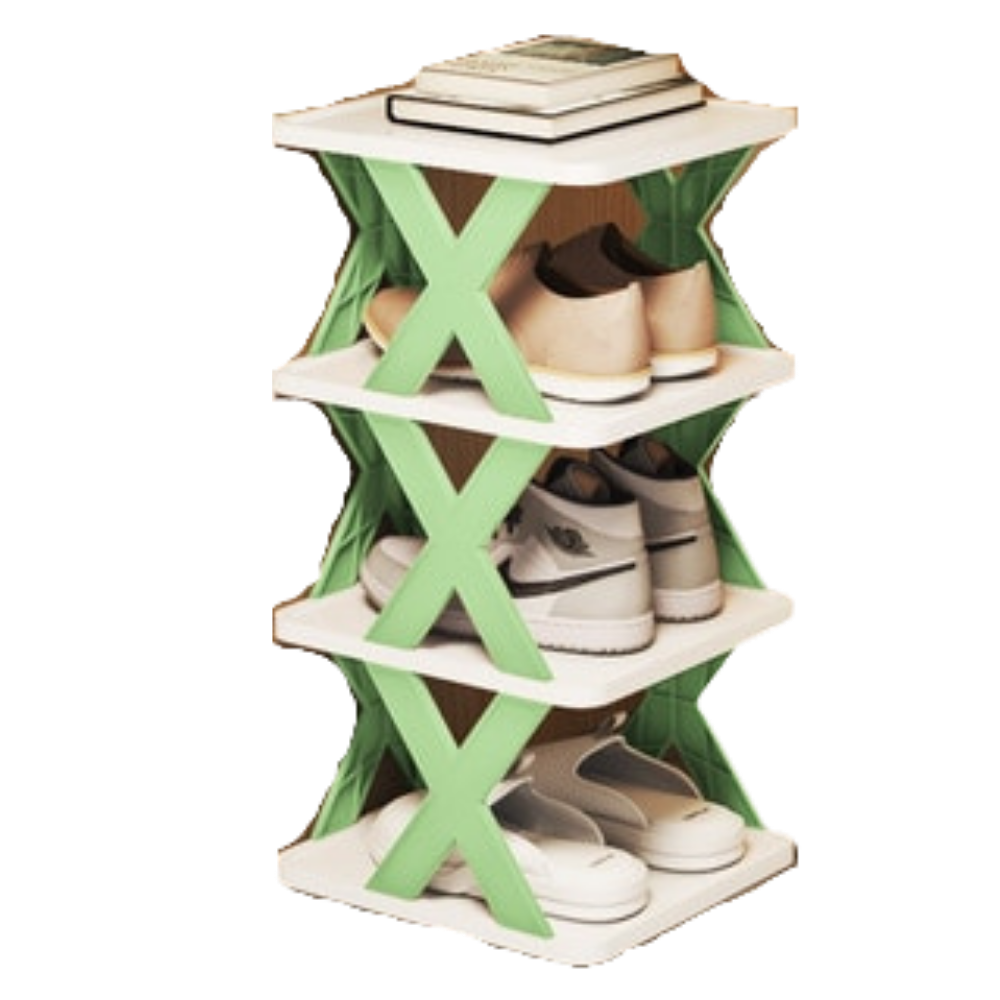 Shoe rack with several layers