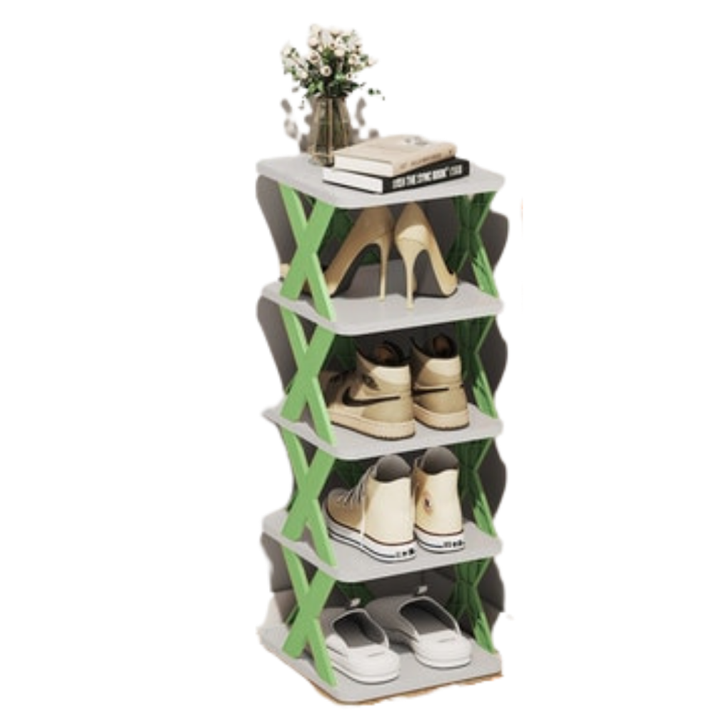 Shoe rack with several layers