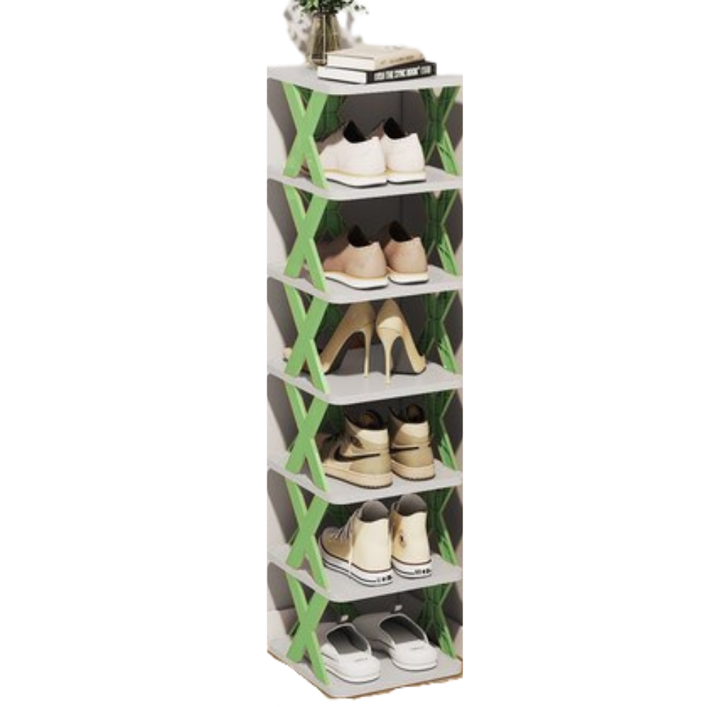 Shoe rack with several layers