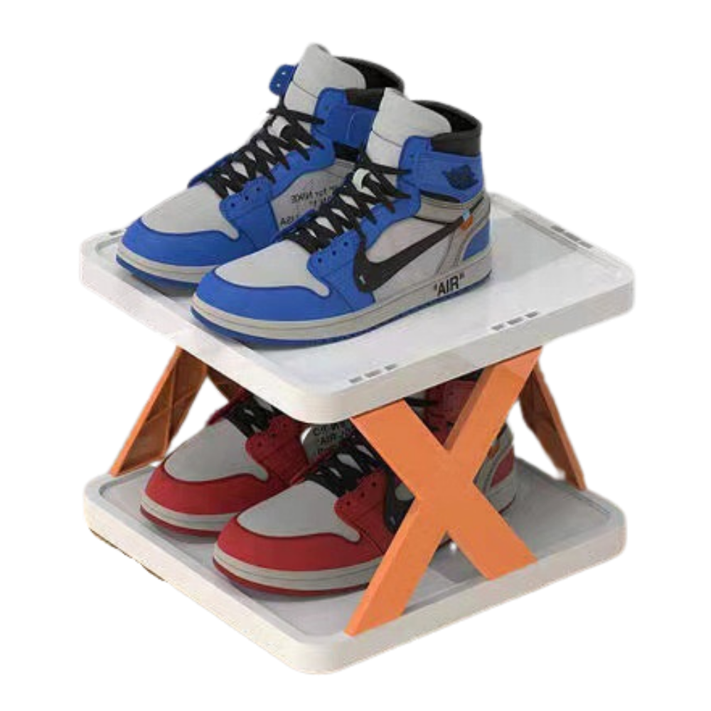 Shoe rack with several layers