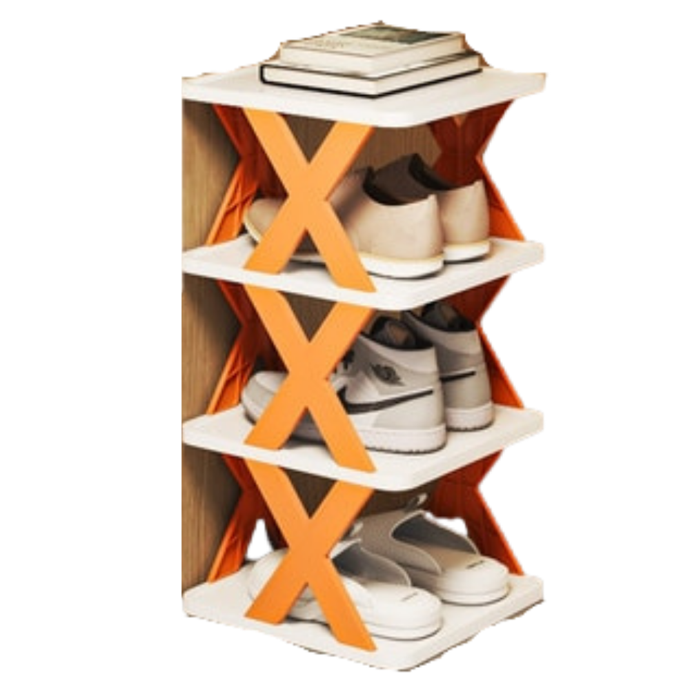 Shoe rack with several layers