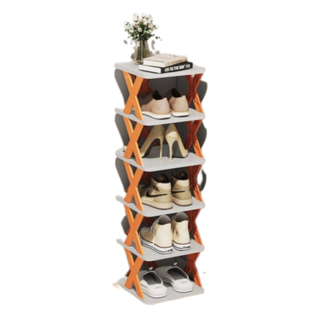 Shoe rack with several layers