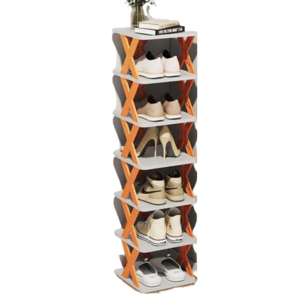 Shoe rack with several layers
