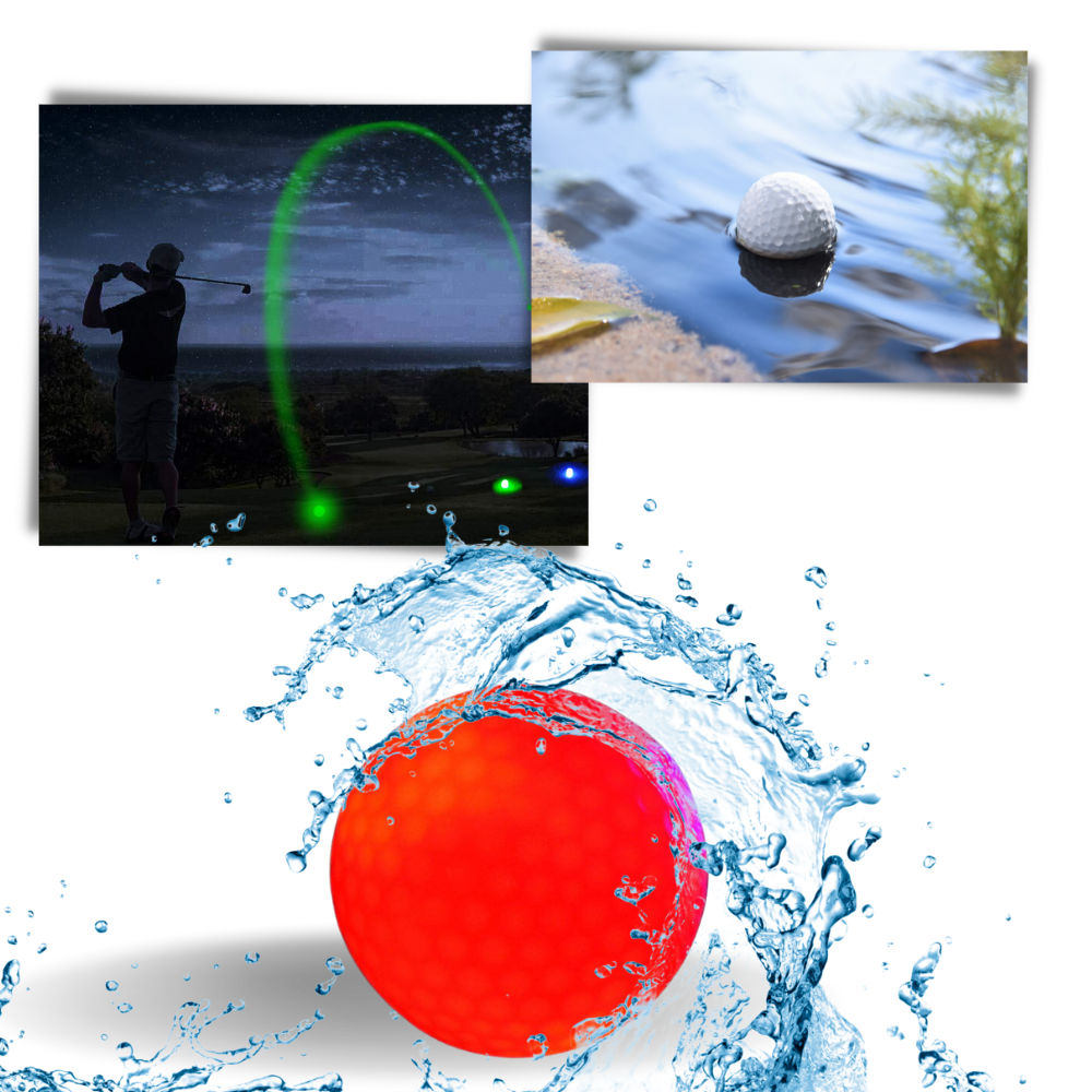 6 LED-lysande golfbollar - Ozerty