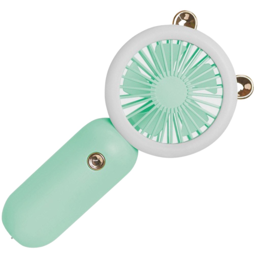 Handheld USB fan with LED