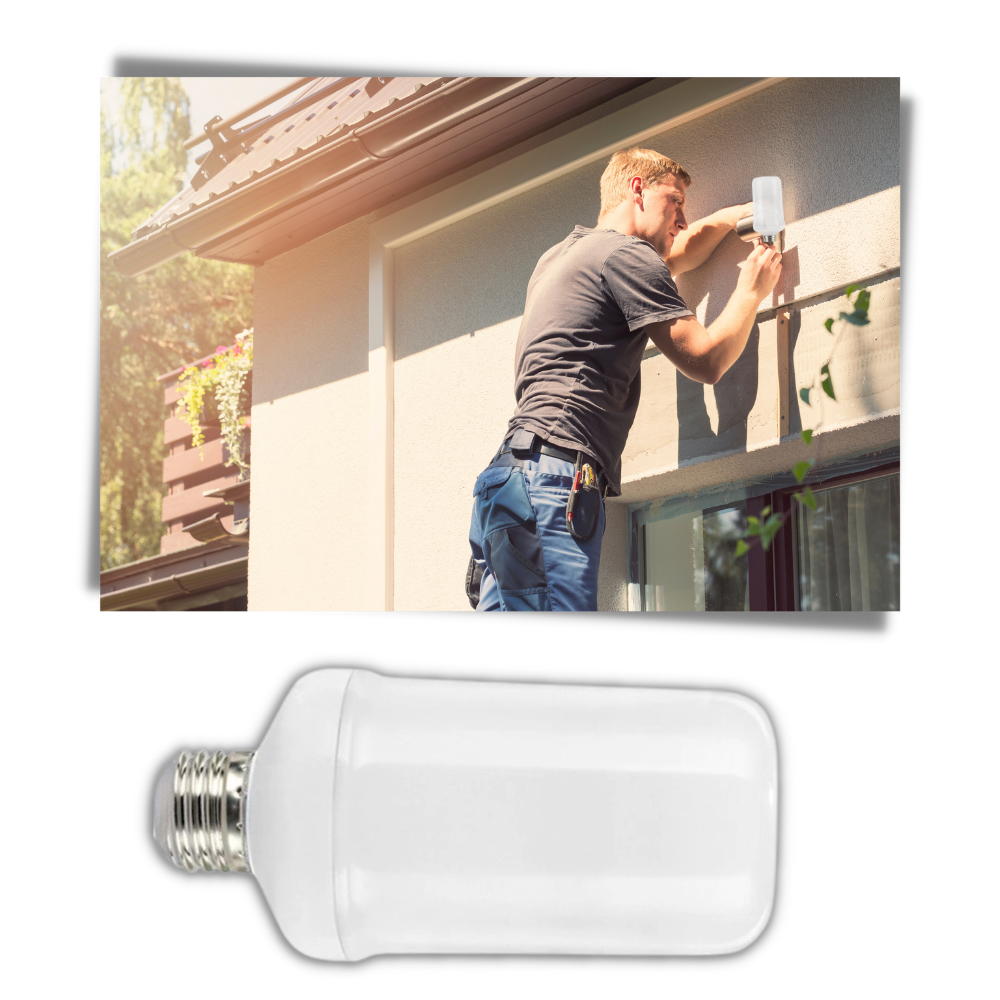 LED-lampa med flameffekt - Ozerty