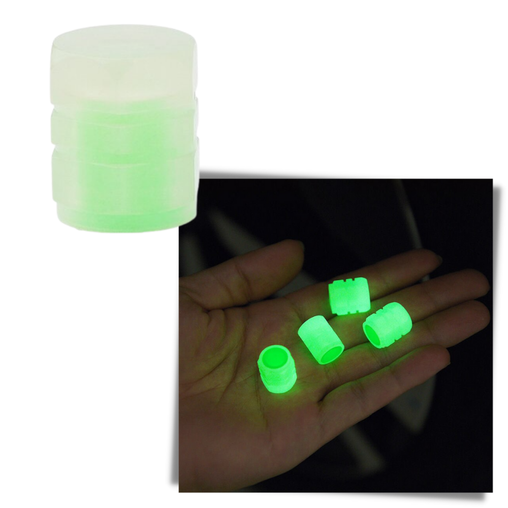 4 stycken LED ventilkåpor för bil - Ozerty