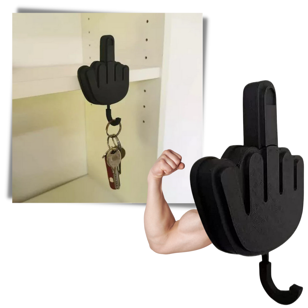 Självhäftande nyckelkrok med långfinger - Ozerty