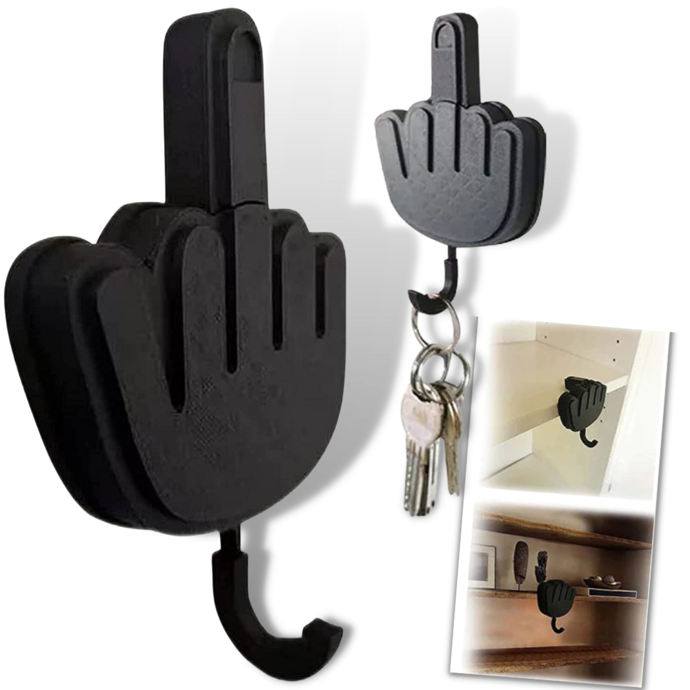 Självhäftande nyckelkrok med långfinger - Ozerty