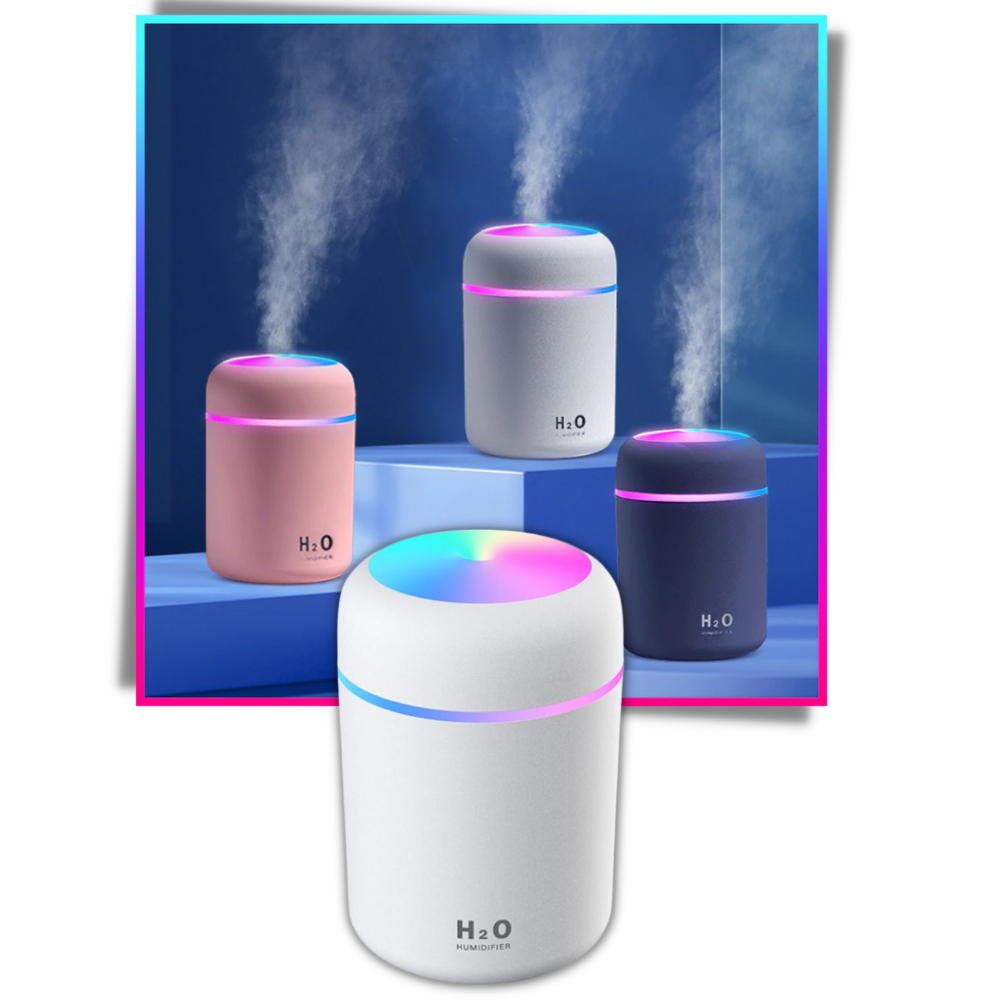 Mini luftfuktare och diffusor med aromaterapi - Ozerty