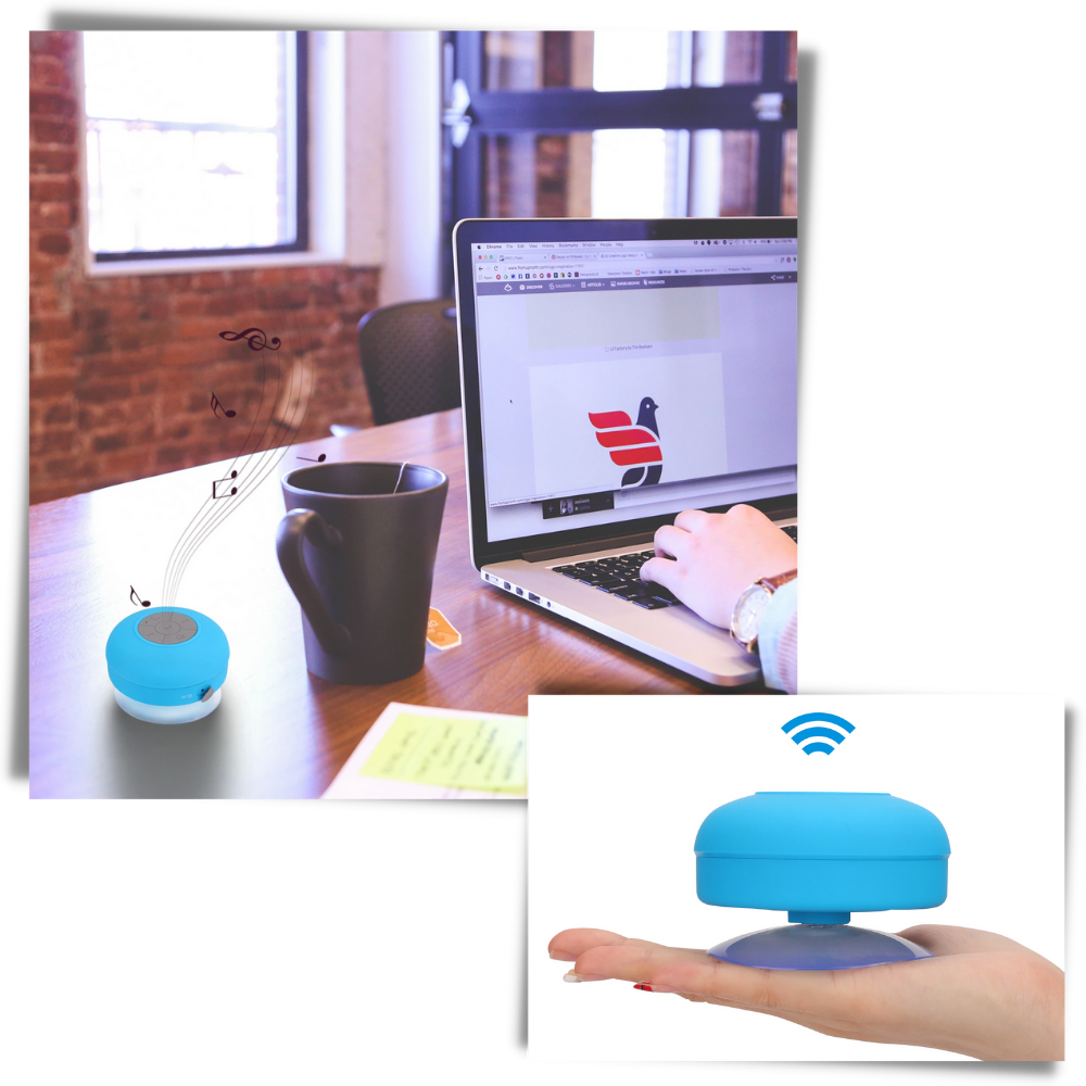 Mini vattentät Bluetooth-högtalare - Ozerty