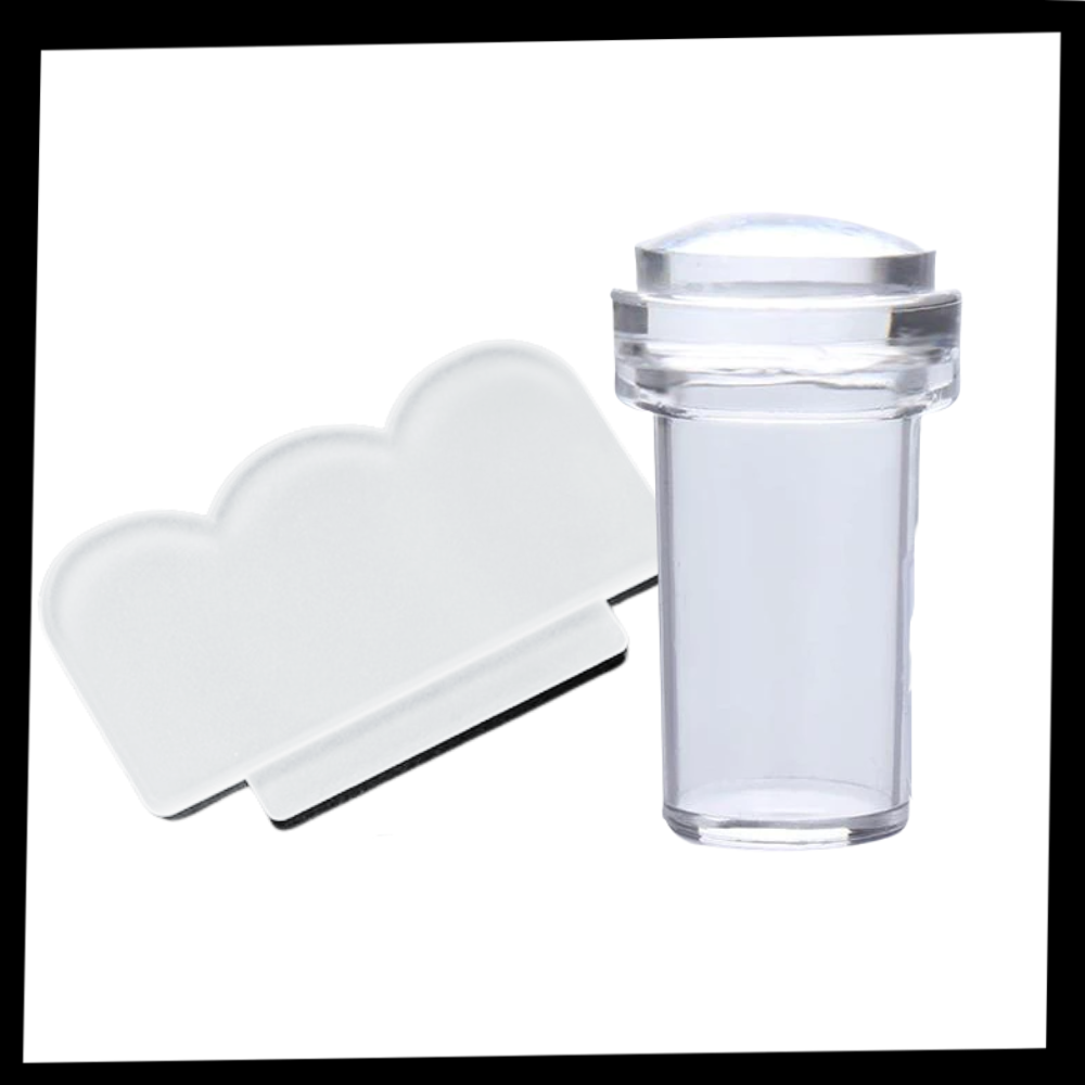 Nagelstämpel med skrapa - Ozerty