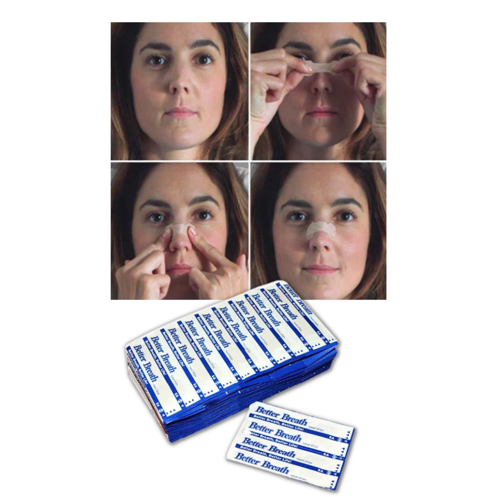 100-pack näsremsor mot snarkning - Ozerty