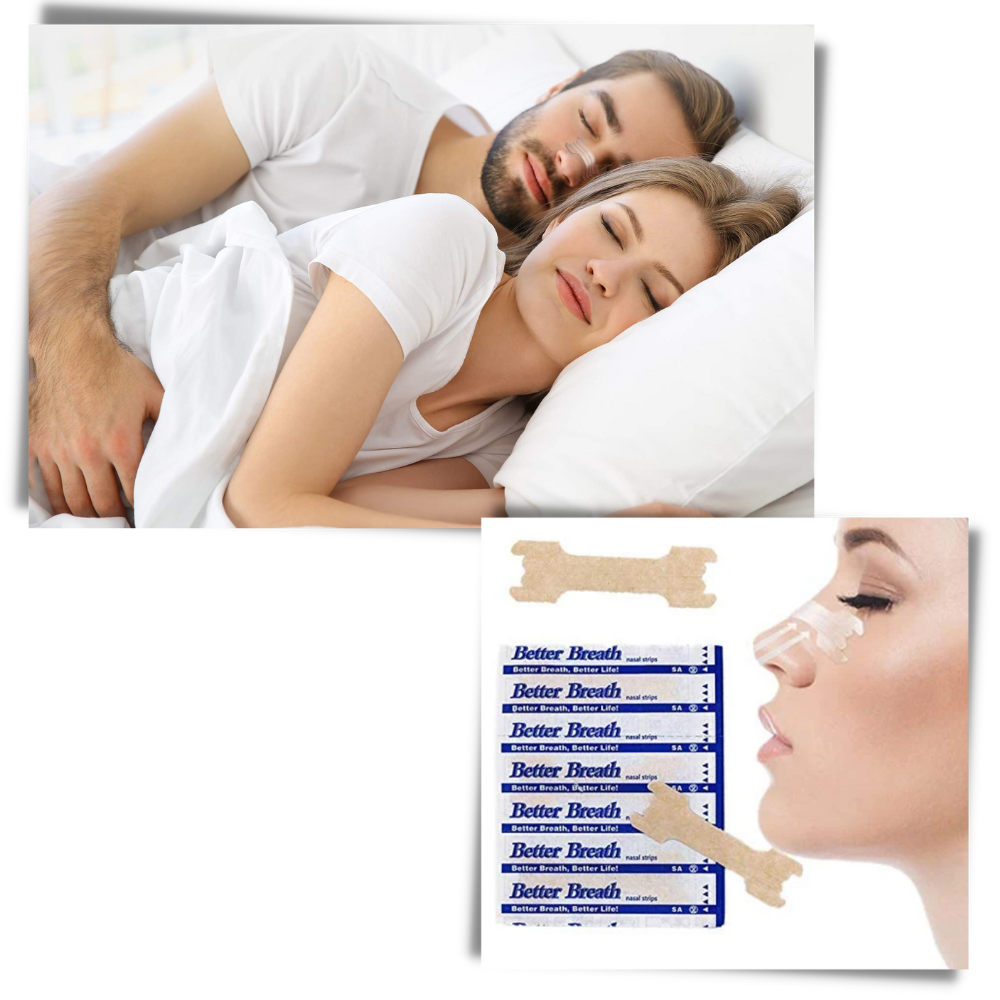 100-pack näsremsor mot snarkning - Ozerty