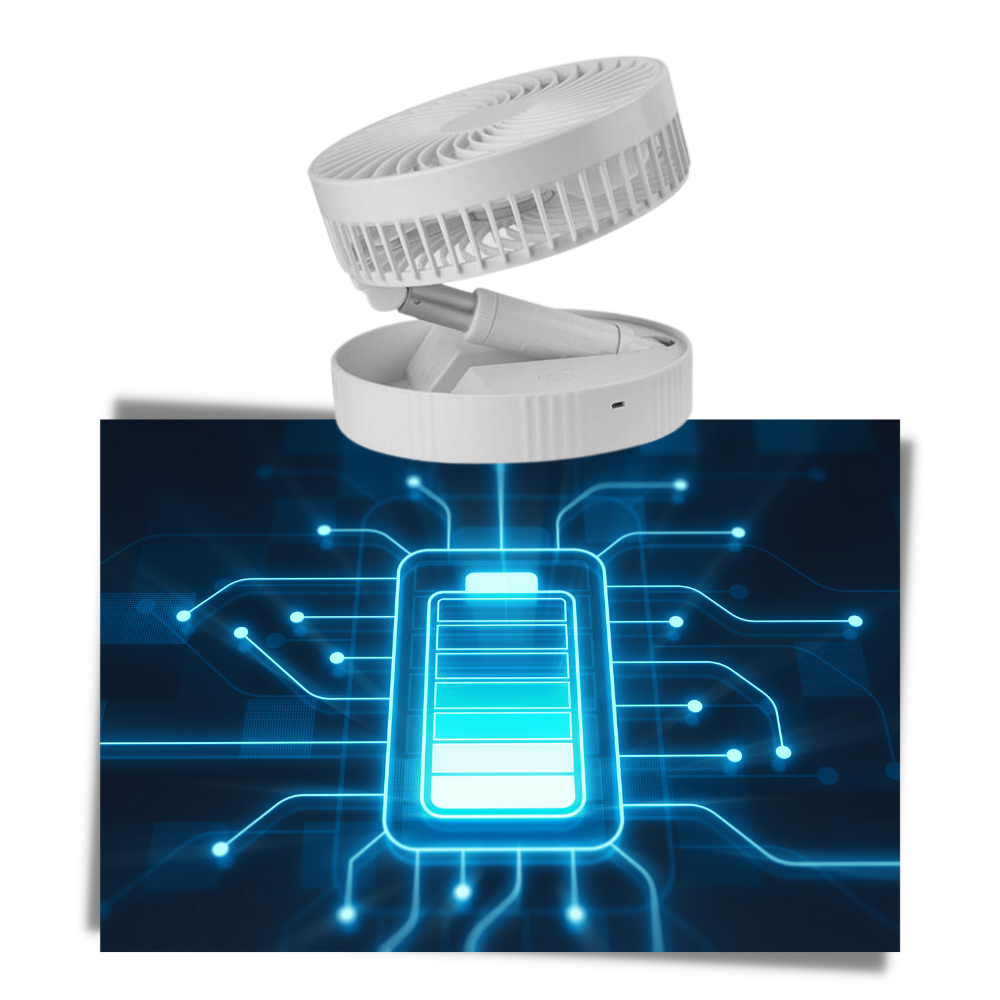 Unik bärbar vikbar USB-fläkt - Ozerty
