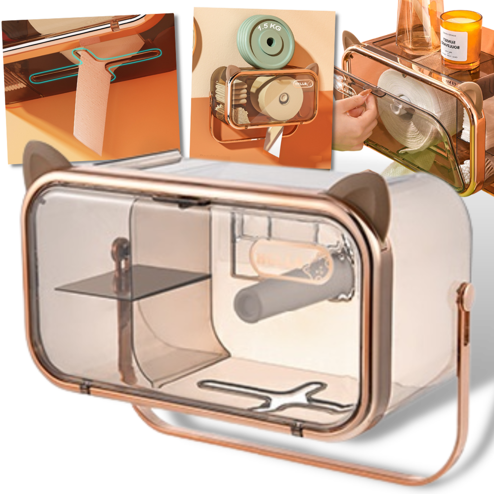 Multifunktionell förvaring för toalettpapper - Ozerty